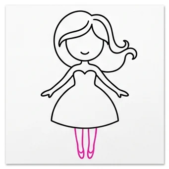 How to Draw a Fairy: Easy Step-by-Step Drawing Tutorial for Kids 6 How to Draw a Fairy Step 5