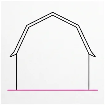 How to Draw a Farm Barn: Easy Step-by-Step Drawing Tutorial for Kids 5 How to Draw a Farm Barn Step 5