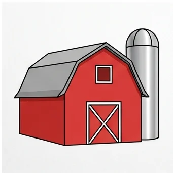 How to Draw a Farm Barn: Easy Step-by-Step Drawing Tutorial for Kids 9 How to Draw a Farm Barn Step 9