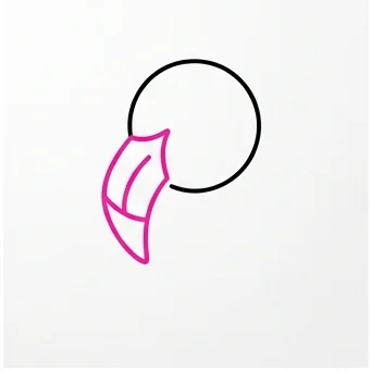 How to Draw a Flamingo: Easy Step-by-Step Drawing Tutorial for Kids 3 How to Draw a Flamingo Step 2