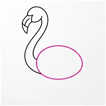 How to Draw a Flamingo: Easy Step-by-Step Drawing Tutorial for Kids 6 How to Draw a Flamingo Step 5