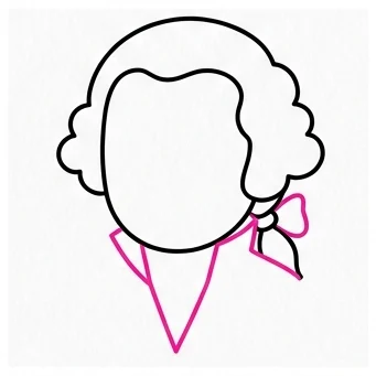 How to Draw George Washington: Easy Step-by-Step Drawing Tutorial for Kids 6 How to Draw George Washington Step 5