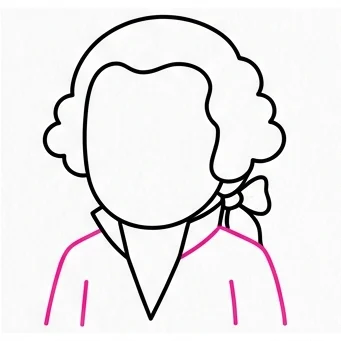 How to Draw George Washington: Easy Step-by-Step Drawing Tutorial for Kids 7 How to Draw George Washington Step 6