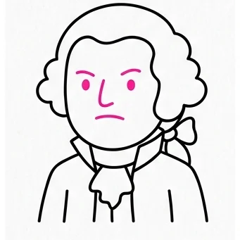 How to Draw George Washington: Easy Step-by-Step Drawing Tutorial for Kids 9 How to Draw George Washington Step 8