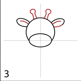 How to Draw a Giraffe: Easy Step-by-Step Drawing Tutorial for Kids 4 How to Draw a Giraffe Step 3