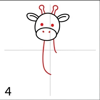 How to Draw a Giraffe: Easy Step-by-Step Drawing Tutorial for Kids 5 How to Draw a Giraffe Step 4