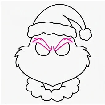 How to Draw the Grinch: Easy Step-by-Step Drawing Tutorial for Kids 7 How to Draw the Grinch Step 6