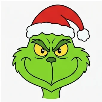 How to Draw the Grinch: Easy Step-by-Step Drawing Tutorial for Kids 10 How to Draw the Grinch Step 9