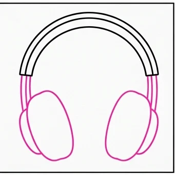 How to Draw Headphones: Easy Step-by-Step Drawing Tutorial for Kids 5 How to Draw Headphones Step 4