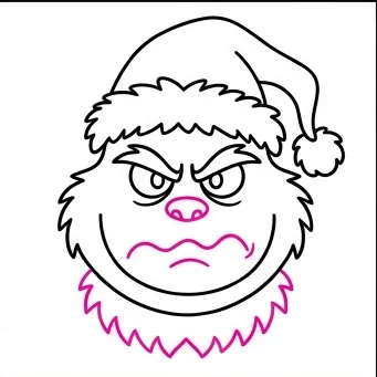 How to Draw a Holiday Monster: Easy Step-by-Step Drawing Tutorial for Kids 8 How to Draw a Holiday Monster Step 7