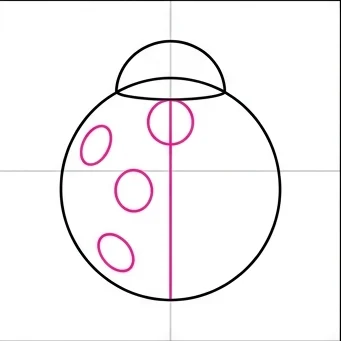 How to Draw a Ladybug: Easy Step-by-Step Drawing Tutorial for Kids 5 How to Draw a Ladybug Step 4