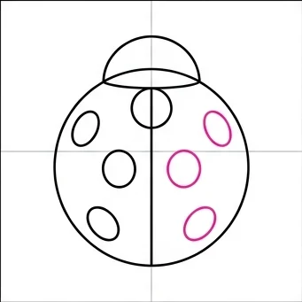 How to Draw a Ladybug: Easy Step-by-Step Drawing Tutorial for Kids 6 How to Draw a Ladybug Step 5