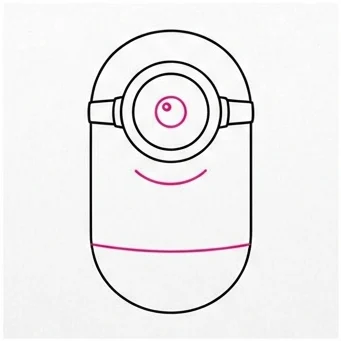 How to Draw a Minion: Easy Step-by-Step Drawing Tutorial for Kids 6 How to Draw a Minion Step 5