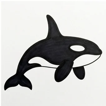 How to Draw an Orca: Easy Step-by-Step Drawing Tutorial for Kids 9 How to Draw an Orca Step 9