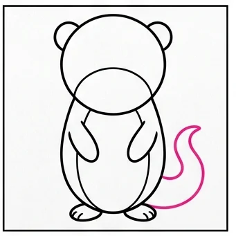 How to Draw an Otter: Easy Step-by-Step Drawing Tutorial for Kids 7 How to Draw an Otter Step 6
