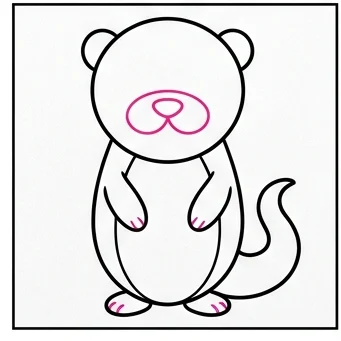 How to Draw an Otter: Easy Step-by-Step Drawing Tutorial for Kids 8 How to Draw an Otter Step 7