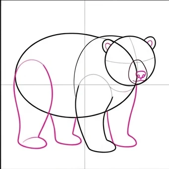 How to Draw a Polar Bear: Easy Step-by-Step Drawing Tutorial for Kids 7 How to Draw a Polar Bear Step 6