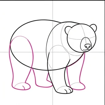 How to Draw a Polar Bear: Easy Step-by-Step Drawing Tutorial for Kids 8 How to Draw a Polar Bear Step 7