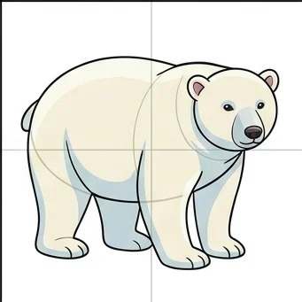 How to Draw a Polar Bear: Easy Step-by-Step Drawing Tutorial for Kids 10 How to Draw a Polar Bear Step 9