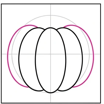 How to Draw a Pumpkin: Easy Step-by-Step Drawing Tutorial for Kids 4 How to Draw a Pumpkin Step 3