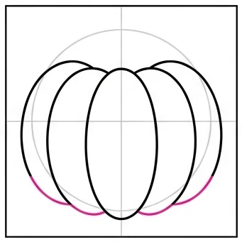 How to Draw a Pumpkin: Easy Step-by-Step Drawing Tutorial for Kids 6 How to Draw a Pumpkin Step 5
