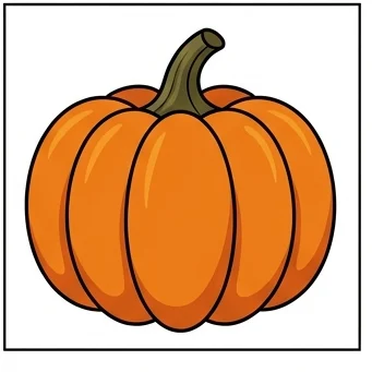 How to Draw a Pumpkin: Easy Step-by-Step Drawing Tutorial for Kids 10 How to Draw a Pumpkin Step 9