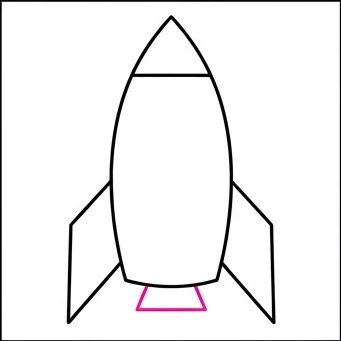 How to Draw a Rocket: Easy Step-by-Step Drawing Tutorial for Kids 7 How to Draw a Rocket Step 6
