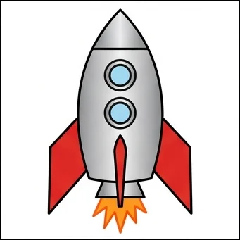 How to Draw a Rocket: Easy Step-by-Step Drawing Tutorial for Kids 10 How to Draw a Rocket Step 9