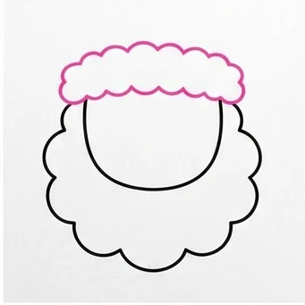 How to Draw Santa Claus: Easy Step-by-Step Drawing Tutorial for Kids 4 How to Draw Santa Step 3