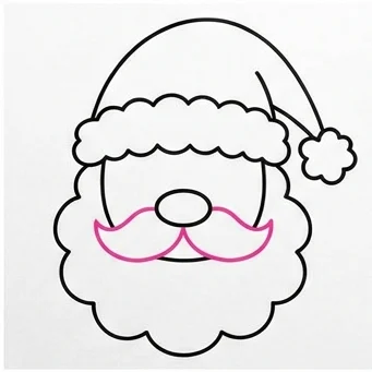 How to Draw Santa Claus: Easy Step-by-Step Drawing Tutorial for Kids 7 How to Draw Santa Step 6