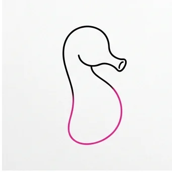 How to Draw a Seahorse: Easy Step-by-Step Drawing Tutorial for Kids 4 How to Draw a Seahorse Step 3