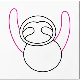 How to Draw a Sloth: Easy Step-by-Step Drawing Tutorial for Kids 5 How to Draw a Sloth Step 4
