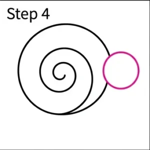 How to Draw a Snail: Easy Step-by-Step Drawing Tutorial for Kids 5 How to Draw a Snail Step 4