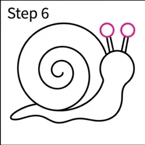 How to Draw a Snail: Easy Step-by-Step Drawing Tutorial for Kids 7 How to Draw a Snail Step 6