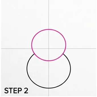 How to Draw a Snowman: Easy Step-by-Step Drawing Tutorial for Kids 3 How to Draw a Snowman Step 2