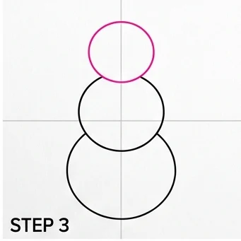 How to Draw a Snowman: Easy Step-by-Step Drawing Tutorial for Kids 4 How to Draw a Snowman Step 3