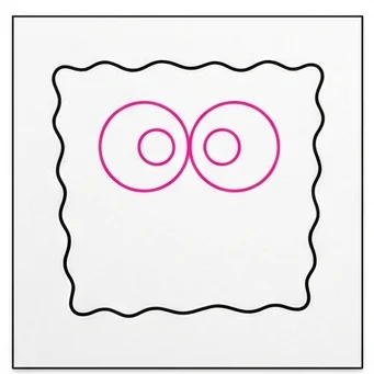 How to Draw SpongeBob: Easy Step-by-Step Drawing Tutorial for Kids 3 How to Draw SpongeBob Step 2
