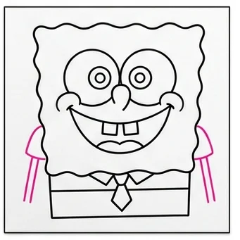 How to Draw SpongeBob: Easy Step-by-Step Drawing Tutorial for Kids 7 How to Draw SpongeBob Step 6