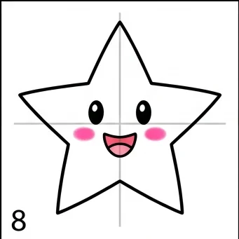 How to Draw a Star: Easy Step-by-Step Drawing Tutorial for Kids 9 How to Draw a Star Step 8