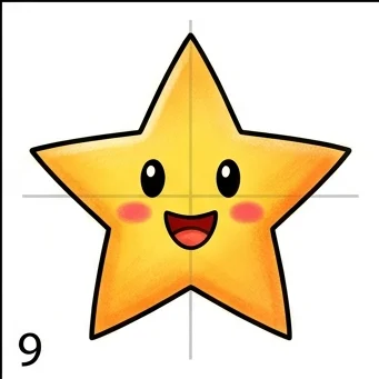 How to Draw a Star: Easy Step-by-Step Drawing Tutorial for Kids 10 How to Draw a Star Step 9