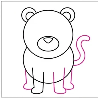 How to Draw a Tiger: Easy Step-by-Step Drawing Tutorial for Kids 7 How to Draw a Tiger Step 6