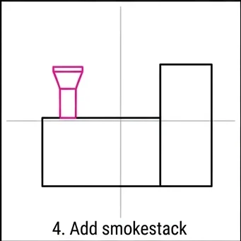 How to Draw a Train: Easy Step-by-Step Drawing Tutorial for Kids 5 How to Draw a Train Step 4