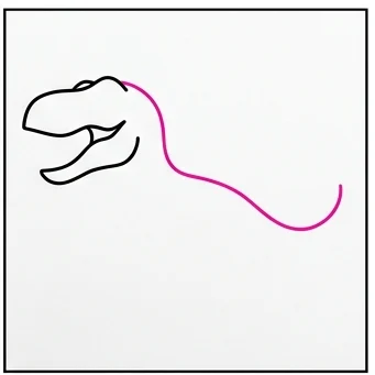 How to Draw a T-Rex: Easy Step-by-Step Drawing Tutorial for Kids 4 How to Draw a T-Rex Step 3