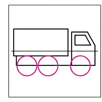How to Draw a Truck: Easy Step-by-Step Drawing Tutorial for Kids 5 How to Draw a Truck Step 4