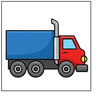 How to Draw a Truck: Easy Step-by-Step Drawing Tutorial for Kids 10 How to Draw a Truck Step 9