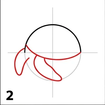 How to Draw a Sea Turtle: Easy Step-by-Step Drawing Tutorial for Kids 3 How to Draw a Sea Turtle Step 2