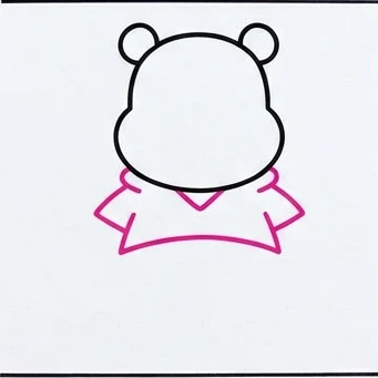 How to Draw a Yellow Bear: Easy Step-by-Step Drawing Tutorial for Kids 5 How to Draw a Yellow Bear Step 4