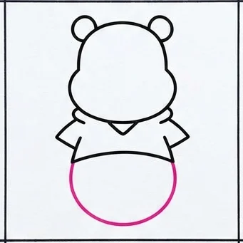 How to Draw a Yellow Bear: Easy Step-by-Step Drawing Tutorial for Kids 6 How to Draw a Yellow Bear Step 5